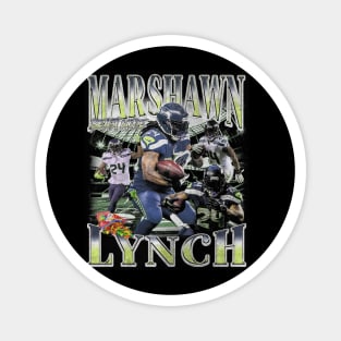 Marshawn Lynch Retro Bootleg Magnet